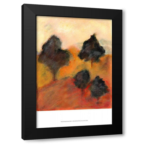 Printed Sonoma Hills I Black Modern Wood Framed Art Print by Taylor, Kris