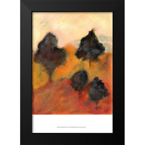 Printed Sonoma Hills I Black Modern Wood Framed Art Print by Taylor, Kris
