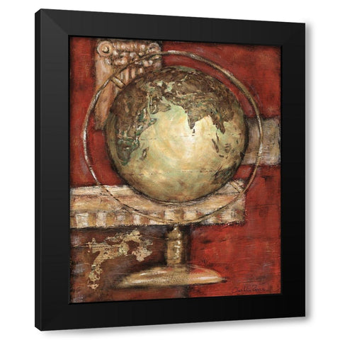 Journeys Beginning II Black Modern Wood Framed Art Print by Zarris, Chariklia