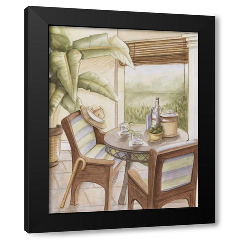 Grand Hotel Vignette II Black Modern Wood Framed Art Print with Double Matting by Meagher, Megan