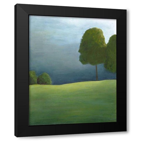 Twilight I Black Modern Wood Framed Art Print with Double Matting by Zarris, Chariklia