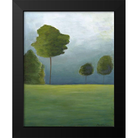 Twilight II Black Modern Wood Framed Art Print by Zarris, Chariklia