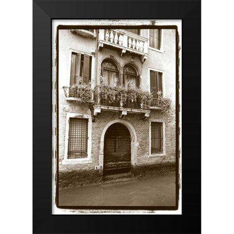 Balcony Doorway Black Modern Wood Framed Art Print by DeNardo, Laura