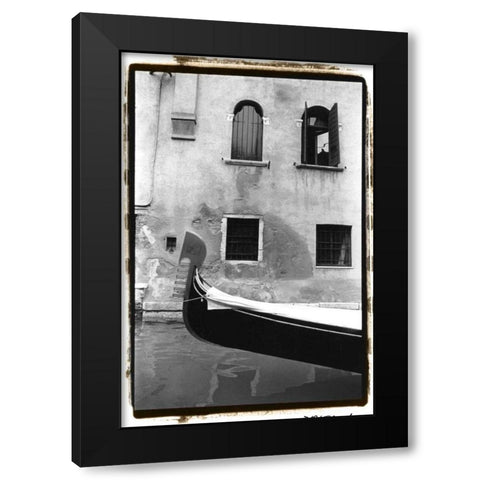 Graceful Gondola Black Modern Wood Framed Art Print by DeNardo, Laura