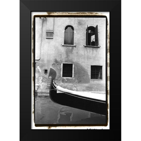 Graceful Gondola Black Modern Wood Framed Art Print by DeNardo, Laura