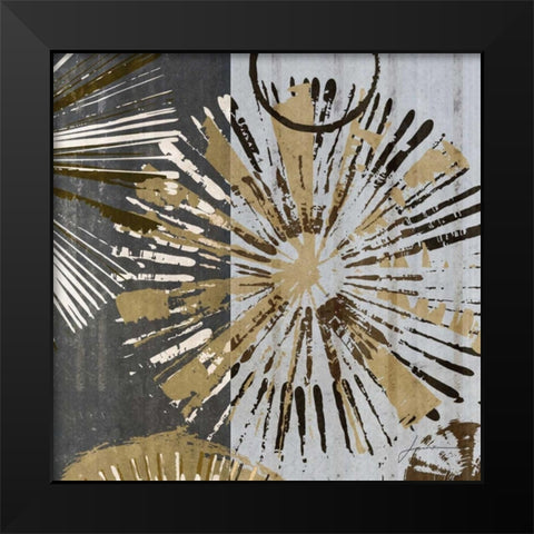 Outburst Tiles III Black Modern Wood Framed Art Print by Burghardt, James