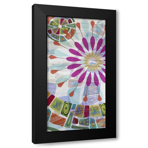 Midway Panels II Black Modern Wood Framed Art Print by Burghardt, James