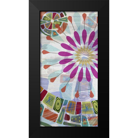Midway Panels II Black Modern Wood Framed Art Print by Burghardt, James