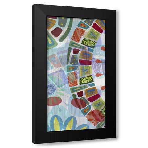 Midway Panels III Black Modern Wood Framed Art Print with Double Matting by Burghardt, James