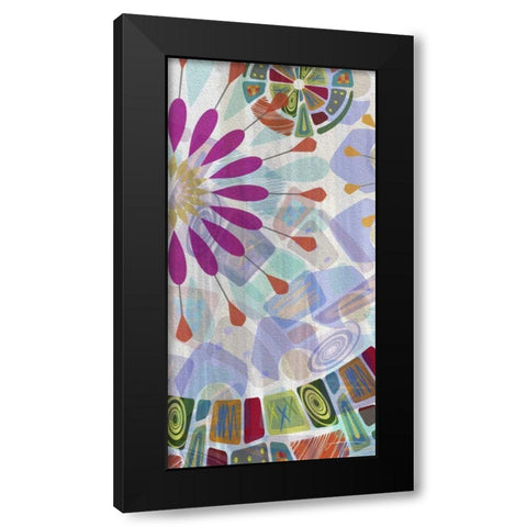 Midway Panels IV Black Modern Wood Framed Art Print with Double Matting by Burghardt, James