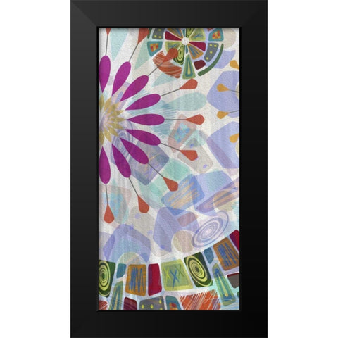 Midway Panels IV Black Modern Wood Framed Art Print by Burghardt, James
