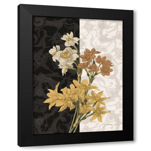 Centerpiece III Black Modern Wood Framed Art Print with Double Matting by Burghardt, James