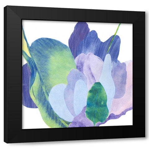 False Indigo II Black Modern Wood Framed Art Print by Roth, Carolyn