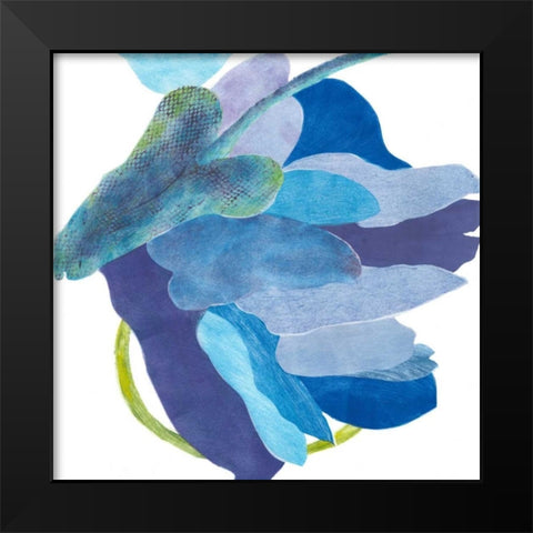 Sideways Indigo I Black Modern Wood Framed Art Print by Roth, Carolyn