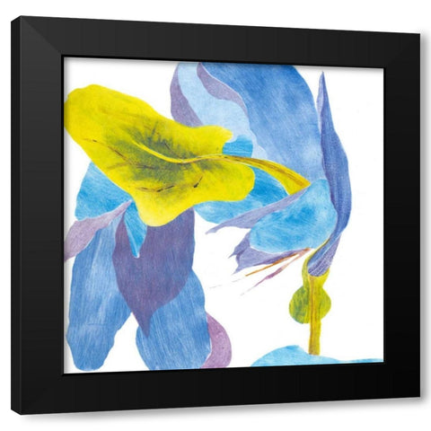 Surprise Indigo III Black Modern Wood Framed Art Print by Roth, Carolyn