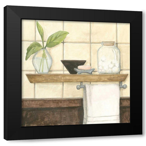 Contemporary Bath IV Black Modern Wood Framed Art Print with Double Matting by Meagher, Megan