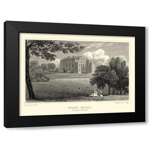 Tong Hall Black Modern Wood Framed Art Print by Neale, J.P.