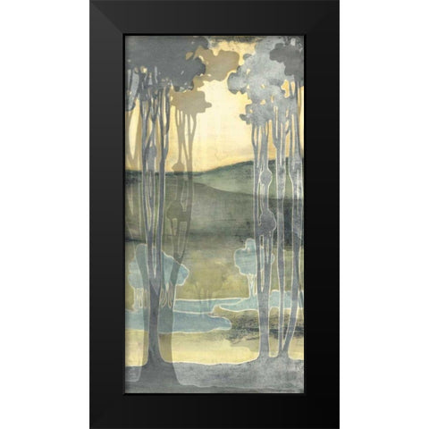 Small Nouveau Landscape I Black Modern Wood Framed Art Print by Goldberger, Jennifer