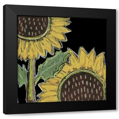 Flower Song III Black Modern Wood Framed Art Print by Choate, Lisa