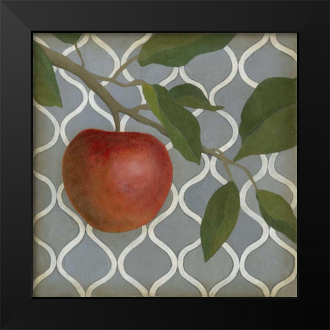Fruit and Pattern III Black Modern Wood Framed Art Print by Meagher, Megan