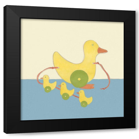 Julians Pals III Black Modern Wood Framed Art Print with Double Matting by Zarris, Chariklia