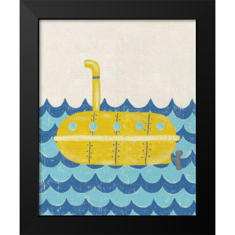 Trumans Voyage IV Black Modern Wood Framed Art Print by Zarris, Chariklia