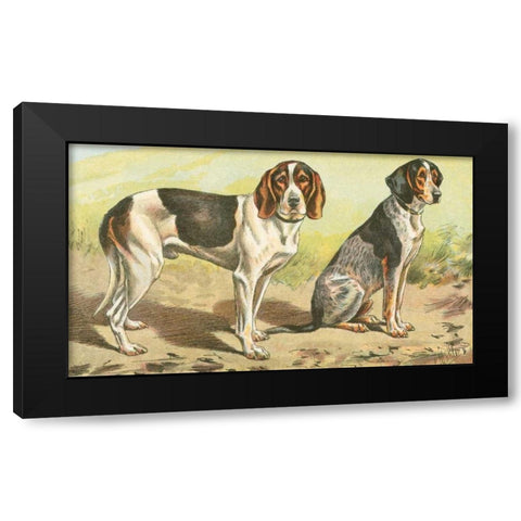 Mans Best Friend VI Black Modern Wood Framed Art Print by Unknown