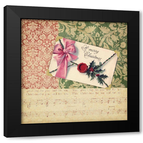 Victorian Christmas III Black Modern Wood Framed Art Print by Vision Studio
