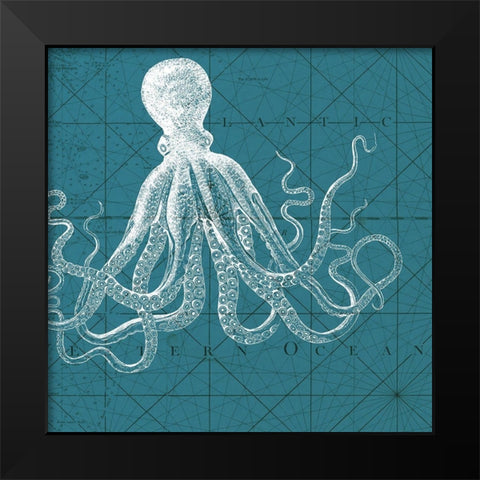 Coastal Menagerie VII Black Modern Wood Framed Art Print by Vision Studio