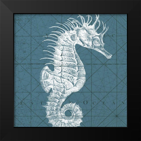 Coastal Menagerie VIII Black Modern Wood Framed Art Print by Vision Studio