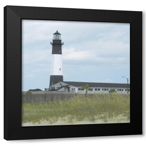Tybee Lighthouse I Black Modern Wood Framed Art Print with Double Matting by Ilosky, Pam
