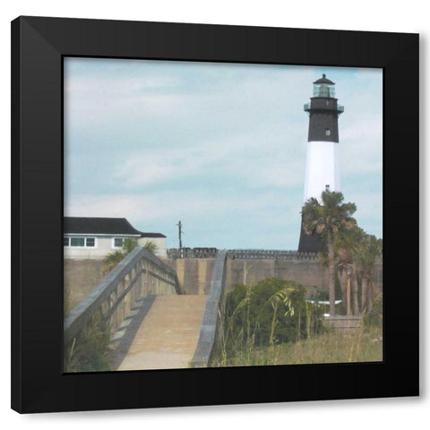Tybee Lighthouse II Black Modern Wood Framed Art Print by Ilosky, Pam