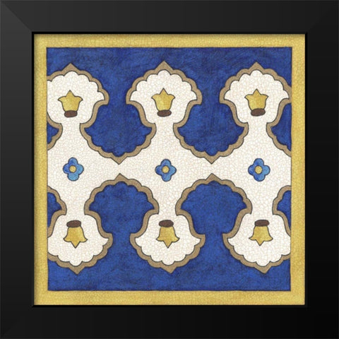 Royal Lapis IV Black Modern Wood Framed Art Print by Lam, Vanna