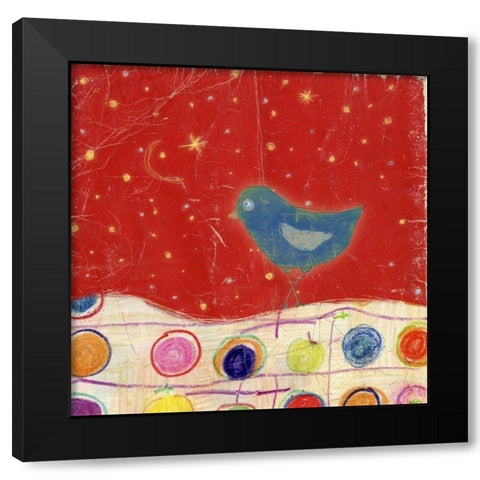 Feathers, Dots and Stripes VIII Black Modern Wood Framed Art Print with Double Matting by Blixt, Ingrid