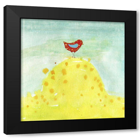 Feathers, Dots and Stripes XII Black Modern Wood Framed Art Print with Double Matting by Blixt, Ingrid