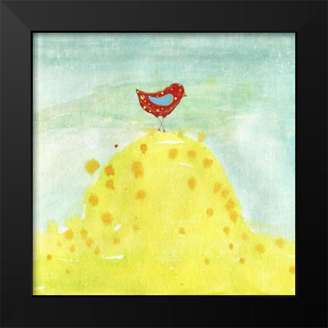 Feathers, Dots and Stripes XII Black Modern Wood Framed Art Print by Blixt, Ingrid