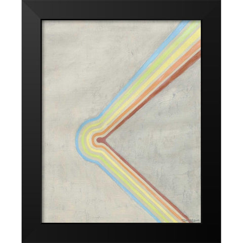 Retro Rhythm II Black Modern Wood Framed Art Print by Lam, Vanna
