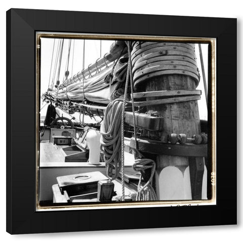 Ship Shape I Black Modern Wood Framed Art Print by DeNardo, Laura