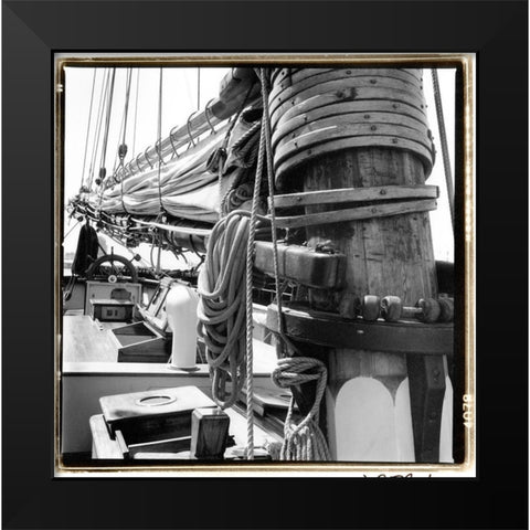 Ship Shape I Black Modern Wood Framed Art Print by DeNardo, Laura