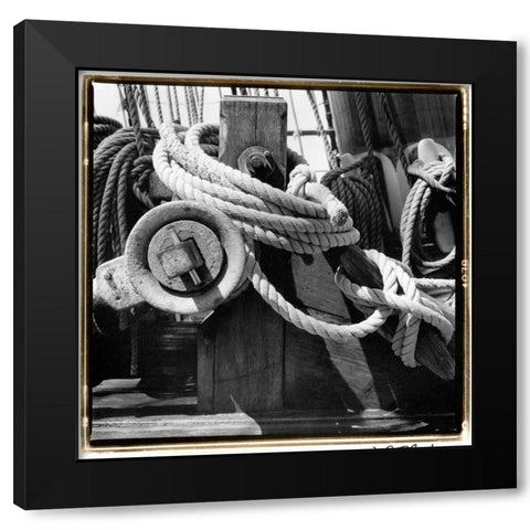 Ship Shape II Black Modern Wood Framed Art Print by DeNardo, Laura