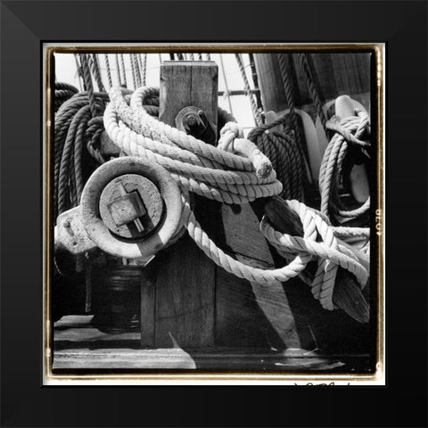 Ship Shape II Black Modern Wood Framed Art Print by DeNardo, Laura