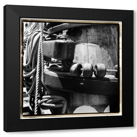Ship Shape III Black Modern Wood Framed Art Print by DeNardo, Laura