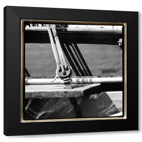 Ship Shape IV Black Modern Wood Framed Art Print by DeNardo, Laura