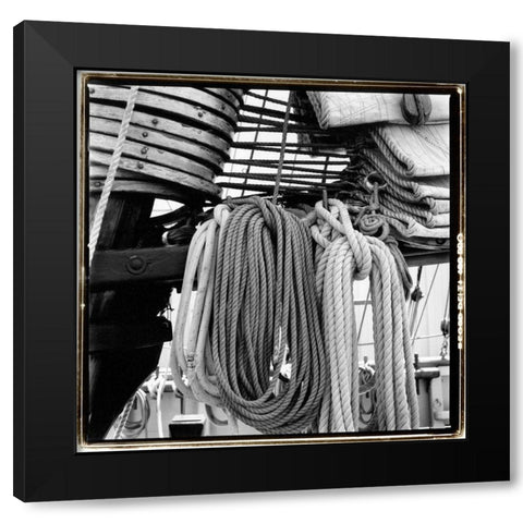 Secure III Black Modern Wood Framed Art Print by DeNardo, Laura