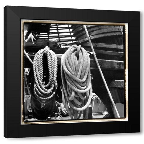 Secure IV Black Modern Wood Framed Art Print by DeNardo, Laura