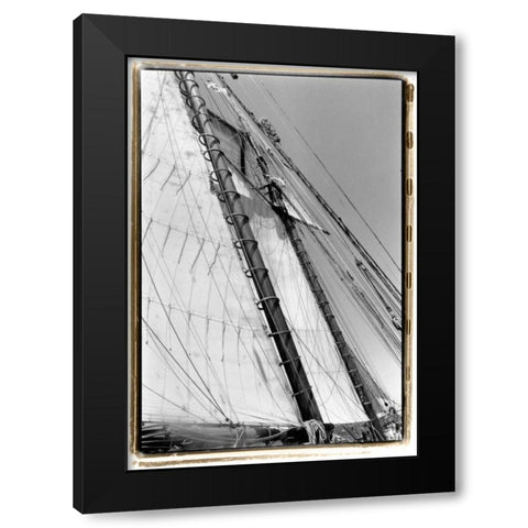 Set Sail I Black Modern Wood Framed Art Print by DeNardo, Laura
