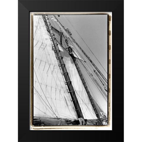 Set Sail I Black Modern Wood Framed Art Print by DeNardo, Laura