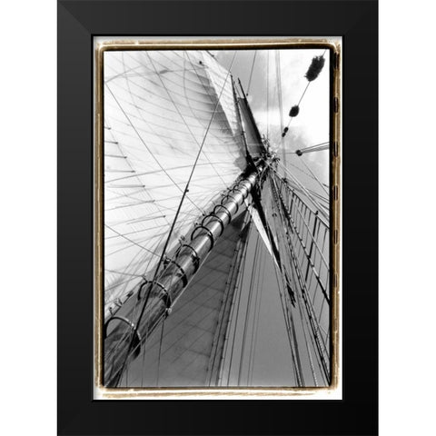Set Sail II Black Modern Wood Framed Art Print by DeNardo, Laura