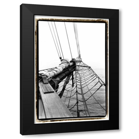 Set Sail IV Black Modern Wood Framed Art Print by DeNardo, Laura