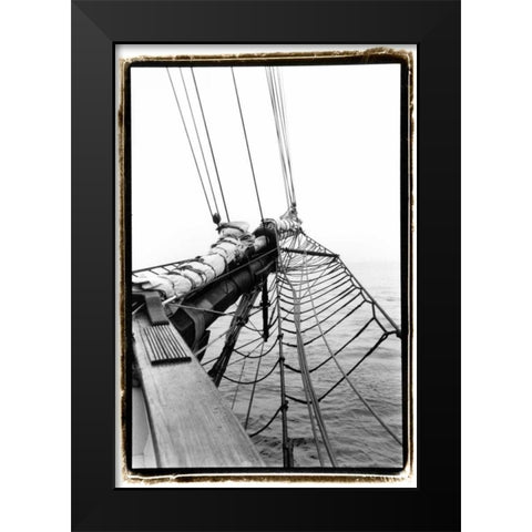 Set Sail IV Black Modern Wood Framed Art Print by DeNardo, Laura